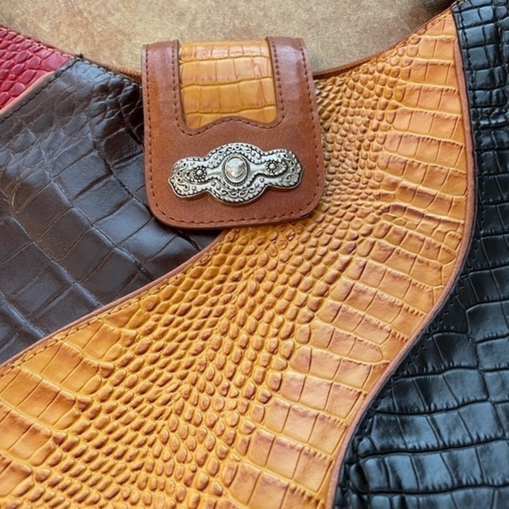 Marc Chantel faux snakeskin black & brown - Picture 2 of 7